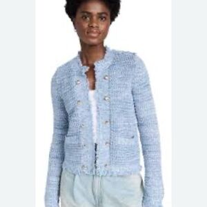 Kerri Rosenthal Beau-Leto Fringe Cardigan Sweater M